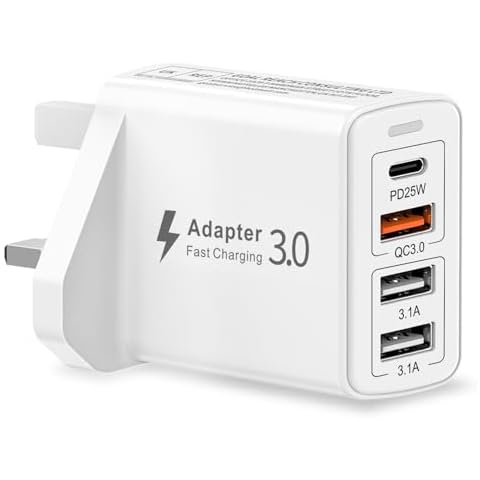 Poukey 40W 4-Port USB C Fast Charger Cover