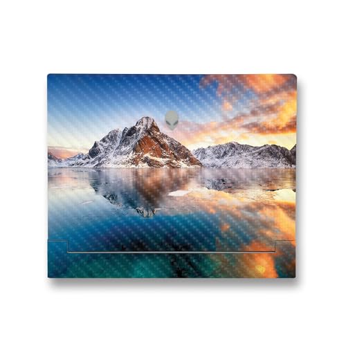 Image of MightySkins Carbon Fiber Skin Compatible with Alienware X14 R2 (2023) Full Wrap Kit - ICY Lake | Protective, Durable Textured Carbon Fiber Finish | Easy to Apply & Change Styles | Made in The USA
