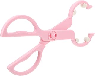 LRXIYODE 1 Pieza sujetador de biberón alimentación bebés alimentador de botellas Tenazas esterilizados antideslizantes bebé chupete pinza pinzas para biberones AbS rosa