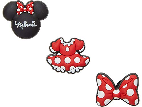 Crocs® Jibbitz Charms – Mixed Characters for Kids Shoes – Synthetic Material – Easy Attachment – Post Closure Minnie Mouse One Size One Size