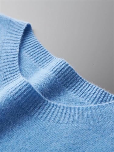 Men's Seamless Merino Wool Sweater Soft Crew Neck Knit Pullover Jumper Winter Warm Classic2