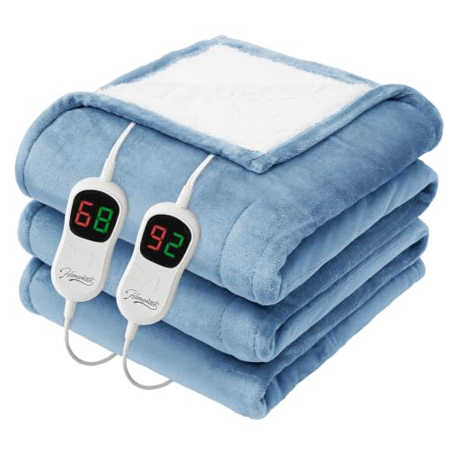 Image of Homemate Heated Electric Blanket Queen Size 84 inchx 90 inch Heating Blanket
