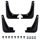 Amooca Mud Flaps Customized for Tesla Model 3 Year 2016-2023 No-Drill Splash Guards Mudguards with Hardware Front & Rear 4pc Set