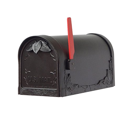Special Lite Products Floral Curbside Mailbox With Locking Insert And Albion Mailbox Post #TOP4
