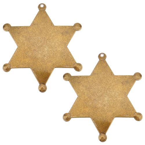 Badge de shérif en fer cadeau de fête et prix scolaire BENECREAT