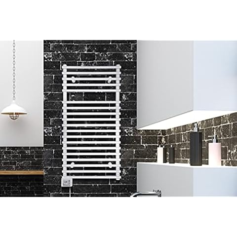 VIGO elektrischer Badheizkörper/Handtuch Radiator - ECO 450 Watt, TÜV geprüft: Inklusive Montage-Set, 500x1000 mm Cover