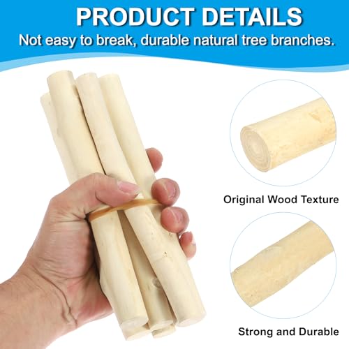 Bois flotté pour suspension macramé PATIKIL 40cm | Solution DIY facile x4 - 4
