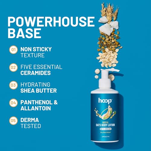 Image of hoop Oats Body Lotion | Colloidal Oatmeal for Dry Itchy Skin | 250ml