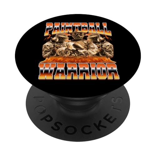Paintball Warrior Paintball Player Style années 90 PopSockets PopGrip Adhésif