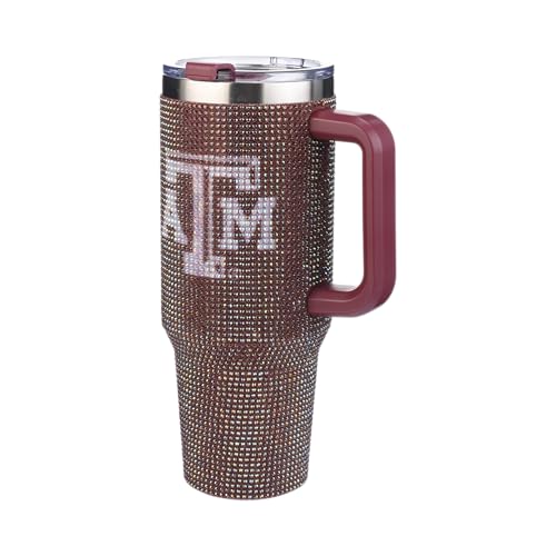Image of The Memory Company Officially Licensed 40oz TC Bling Game Day Tumbler with Vintage Logo, Texas A&M University
