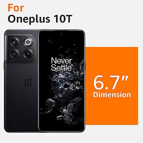 Image of NISHTECH for OnePlus 10T 5G Premium Transparent Hybrid Soft Slim Dust Proof Back Case Cover with Camera Protection