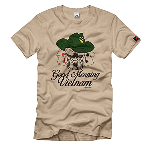 T-shirt militaire Good Morning Vietnam bouledogue pour homme cherchant un look original