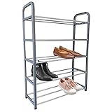 ESTANTE ZAPATERO ESTRECHO Blanco para 20 Pares de zapatos | Organizador de Zapatos Vertical de Metal | Armario Zapatero Alto de Gran Capacidad de Almacenamiento, Alta Resistencia y Estabilidad