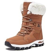 HOBIBEAR Womens Winter Snow Boots | Mid-Calf | Faux Fur | Water Resistant