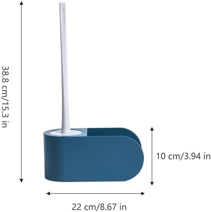 Toilet Brush Holder Toilet Bowl Brush Toilet Brush and Holder Wall Mounted Toilet Brush with Storage Rack Without Drilling Silicone Toilet Brush for Bathroom Toilet Toilet Brush with Ho