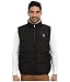 U.S. Polo Assn. Men's Signature Puffer Vest with Inner Sherpa Collar, Black, Large