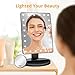 Fabuday Makeup Mirror with Lights - Lighted Makeup Mirror Touch Screen, 24 Led Makeup Mirror Light Adjustable, Dual Power Operated, Color Boxed, Black