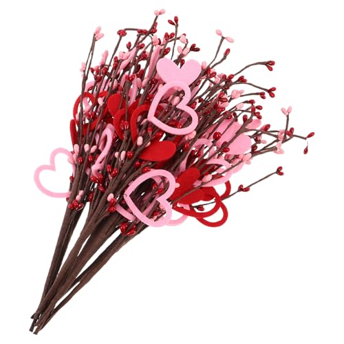 Tiges de baies artificielles cœur Cabilock pour votre décoration de table - 2