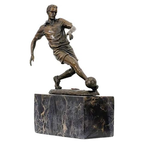 Bronzeskulptur Fussball Bronze Skulptur Figur Pokal Trophäe Verein Statue Cover