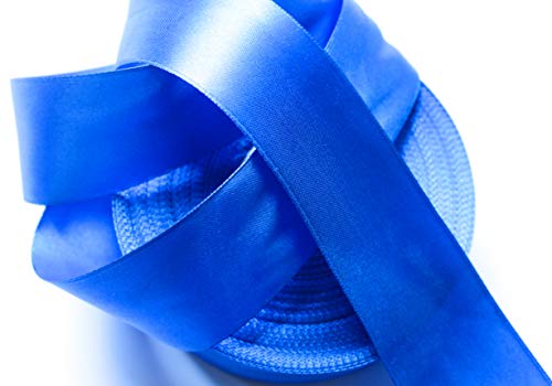 CaPiSo 50m Mega-Rolle Satin-Schleifenband 40mm Geschenkband Dekoration Dekoband Satinband (Königsblau) Cover