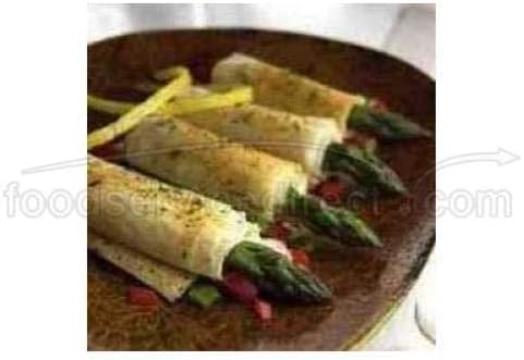Cuisine Innovations Asparagus and Asiago Cheese Wrapped in Fillo -- 100 per case.
