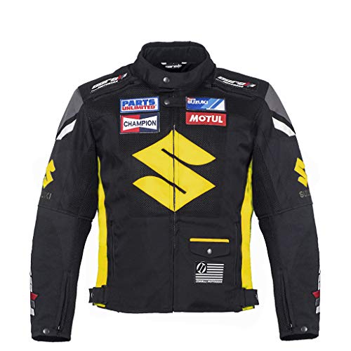 Corelli MG Suzuki Yellow Textile Motorcycle Jacket (XXL (EU-58))