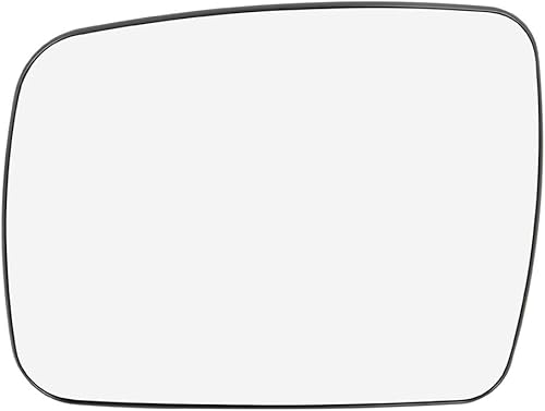 X AUTOHAUX Espejo de vidrio calentado con placa de respaldo lado del conductor lado izquierdo espejo retrovisor vidrio para tierra para Rover LR2 LR4