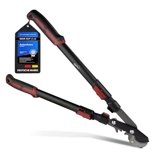 siwitec Teleskop Amboss Getriebeastschere SG-23, Amboss Baumschere für frisches Holz bis zu Ø 40 mm, Astschere mit scharfer Klinge aus Kohlenstoffstahl, Länge: 66-92 cm, Baumschere, Gartenschere siwitec Teleskop Amboss Getriebeastschere SG-23, Amboss Baumschere für frisches Holz bis zu Ø 40 mm, Astschere mit scharfer Klinge aus Kohlenstoffstahl, Länge: 66-92 cm, Baumschere, Gartenschere