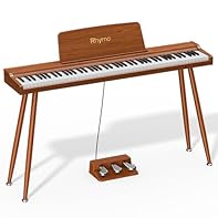 🎹 Full-Size 88-Key Semi-Weighted Keyboard:Features 88 velocity-sensitive full-size keys that deliver an authentic, piano-like touch. Varying your playing strength produces smooth transitions from soft, delicate tones to powerful dynamics, with rich a...