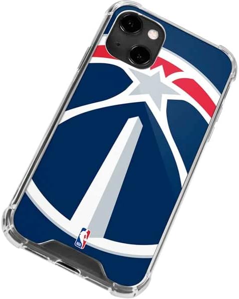 Skinit Clear Phone Case Compatible with iPhone 14 - Officially Licensed NBA Washington Wizards Large Logo Design