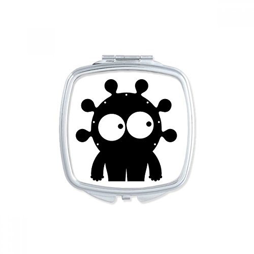 Miroir de maquillage alien compact multicolore et petit miroir portable