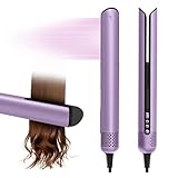 Hair Straightener | Clamp-Free Flat Iron | Zero Touch Tangle-Free Knot-Free No Heat Damage Air Hair straighteners for Women Salon | 2-in-1 Hair Dryer & Straight Styling Blow Dryer (Starlight Purple)
