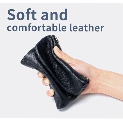 Joyfullygo Wallet, Unisex Pebble Leather Wallet, Relevantk Wallets, Genuine Leather Coin Purse With Credit Card Holder, Coin Holder & Cash Slots (#1)4