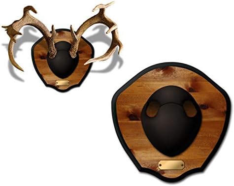 Mountain Mike’s - Plaque Master Antler Mounting Kit - Plaque Mounting Kit for Antlers - Fits Most Antlers - Compatible With Harvested and Shed Antlers - Woodgrain Finish