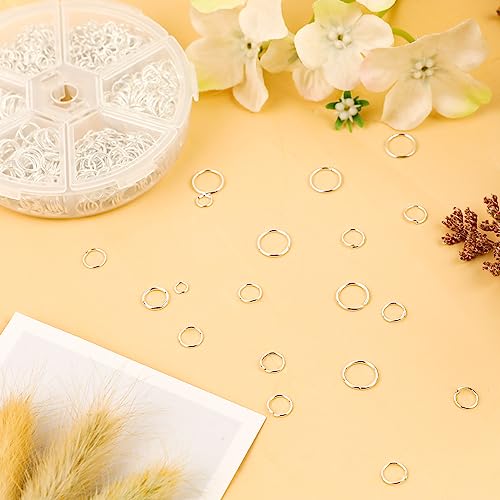 1000 Pcs Silver Open Rings Jewelry Making Rings Jump Rings For Jewelry Making Jewelry Repair Kits For Necklace Earring Keychain Bracelet (4Mm 5Mm 6Mm 7Mm 8Mm 10Mm) #TOP25