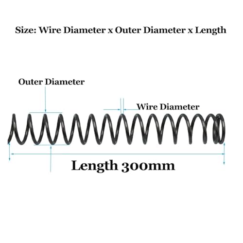 Ressort de compression 300 mm pour réparation mécanique fil 1mm