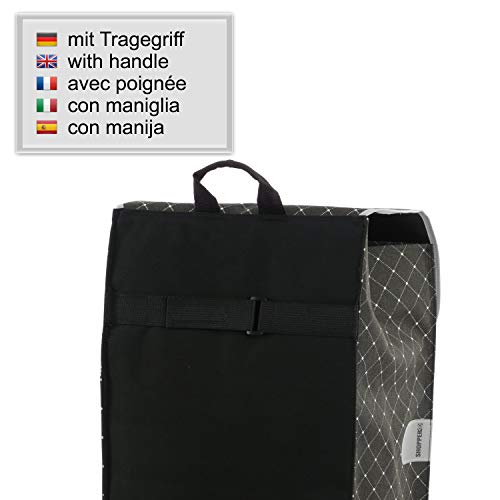 ANDERSEN Einkaufstrolley - Royal Shopper Tamo anthrazit 51 L Reflektor,Thermo, Aluminium, klappbar, leise Räder – Bild 5