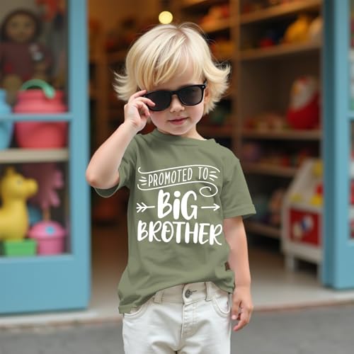 Promoted to Big Brother Shirts for Toddler Baby Boy Announcement T-Shirt Summer Short Sleeve Tees Big Bro Tops4