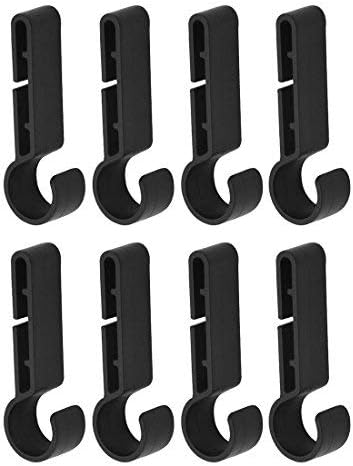 8 Pack Helmet Clips for Headlamp,Headlamp Hook, Easily Mount Headlamp on Narrow-Edged Helmet,Hardhat, Safety Cap