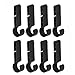 Lot de 8 clips pour casque pour lampe frontale, crochet de lampe frontale, montage facile de la lampe frontale sur un casque à bords étroits, chapeau rigide, bouchon de sécurité.