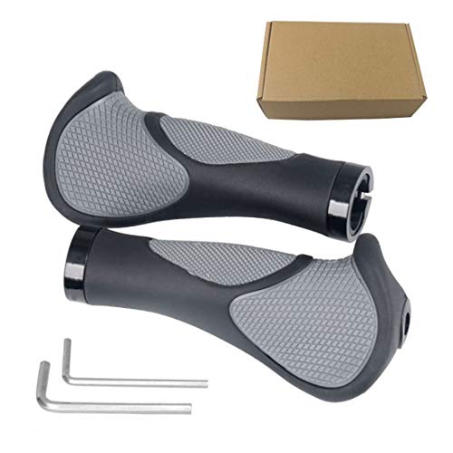 SHUIBIAN Puños Bicicleta Montaña Puños MTB Mangos de Goma Antideslizantes Puños Ergonómicos para Manillar de Bicicleta de Montaña Type-A
