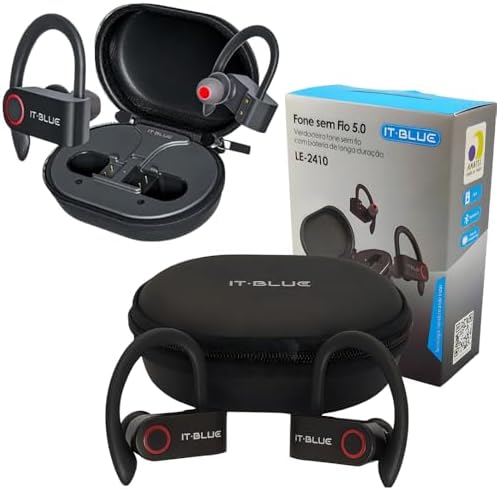 Fone de Ouvido Bluetooth Para Corridas, 96 Horas para Reprodução,...
