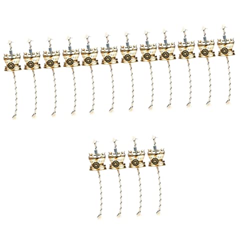 GAROZATION 16pcs Kerosene Lamp Wick Holder Replacement Accessories Vintage Oil Lamp Wicks and Easy to Use for Home Decor and Emergency Lighting