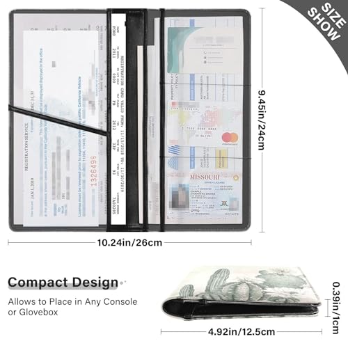 Organizador de Documentos para Auto Cuero miniatura 3
