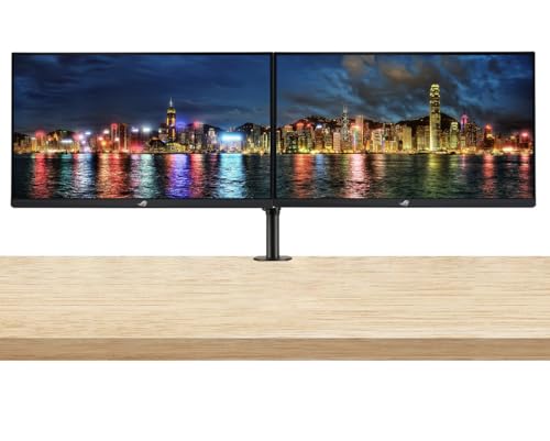 ASUS ROG Swift PG279QM 27-inch 2K QHD 240 Hz 1 ms Gaming Monitor, 2-Pack Bundle with DisplayPort, HDMI, USB Hub, Integrated Speakers, Desk Mount Dual Monitor Stand