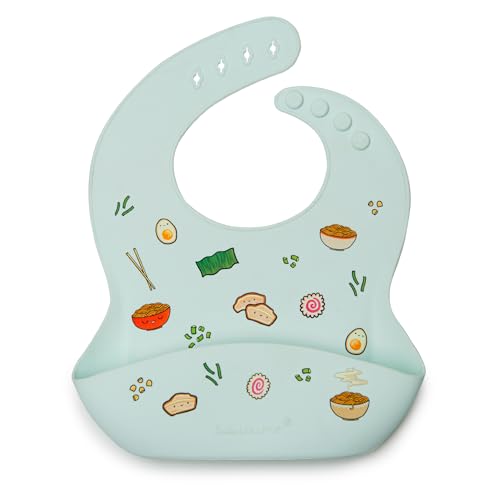 Image of Loulou Lollipop Soft, Waterproof Silicone Feeding Bib for Babies and Toddlers
