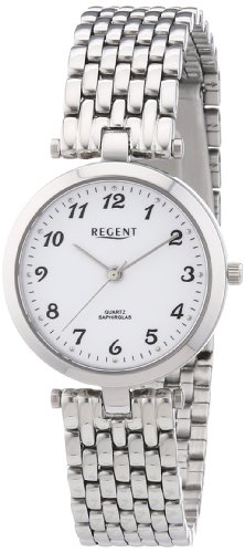 Preisvergleich Produktbild Regent Damen Analog Quarz Uhr mit Edelstahl Armband 12220941