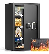 7.0 Cuft Large Fireproof Safe Box, Home Safes Water And Fireproof