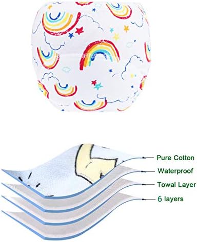 8 Pack Potty Training Pants for Boys Girls, Learning Designs Training Underwear Pants