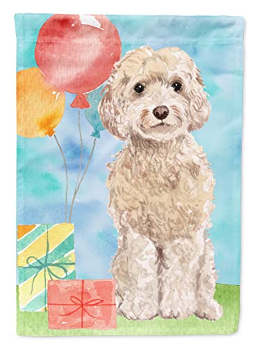Drapeau Cockapoo Happy Birthday Grand Format pour Maison Caroline's Treasures CK3244CHF - 2
